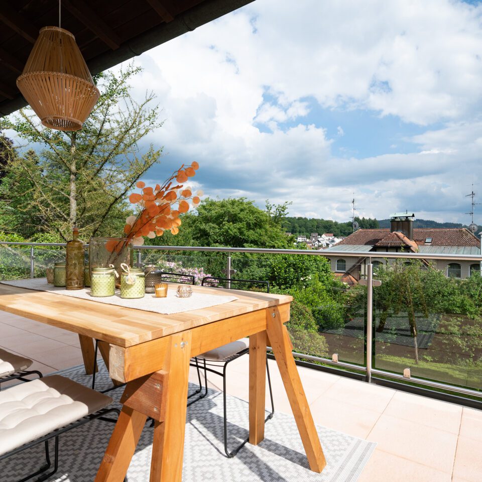 gepflegter Balkon