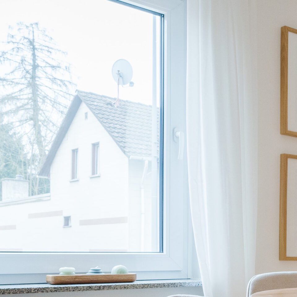 saubere Fensterbank